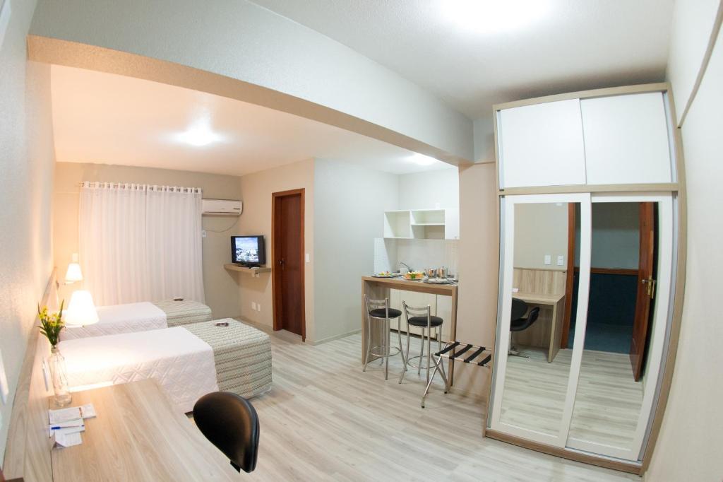 Aquarius Hotel Flat Residence Santa Cruz do Sul Oda fotoğraf