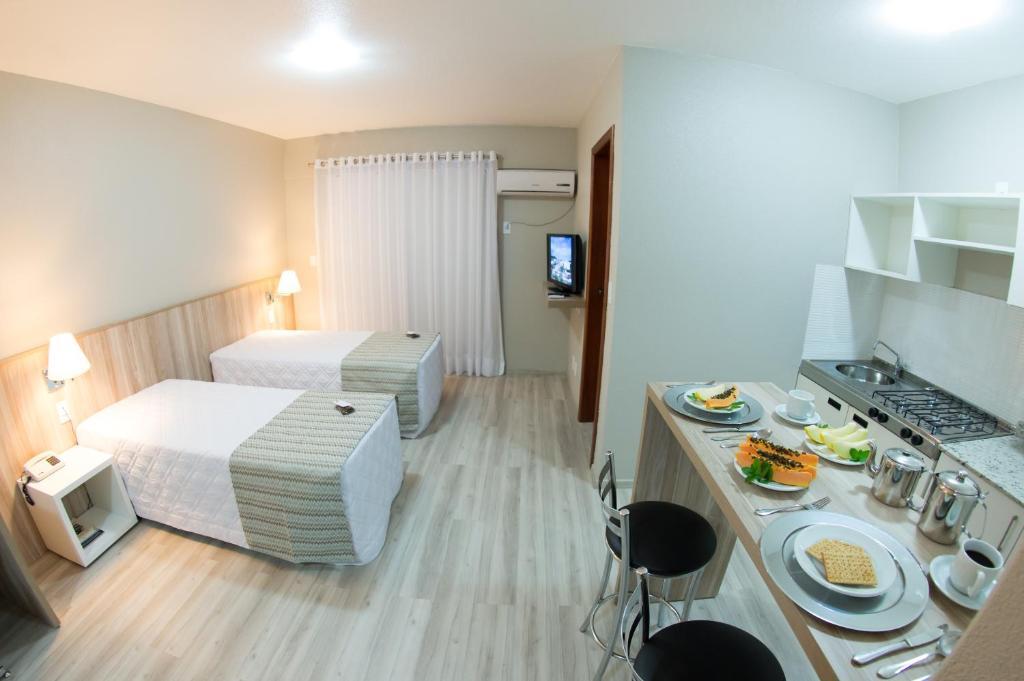 Aquarius Hotel Flat Residence Santa Cruz do Sul Oda fotoğraf